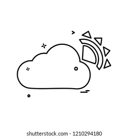 Cloud icon design vector