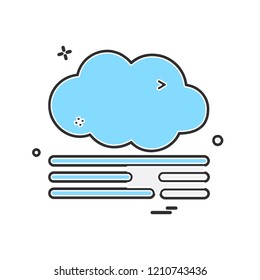 Cloud icon design vector