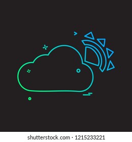 Cloud icon design vector