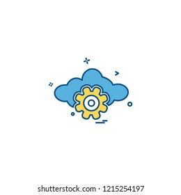 Cloud icon design vector