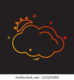 Cloud icon design vector
