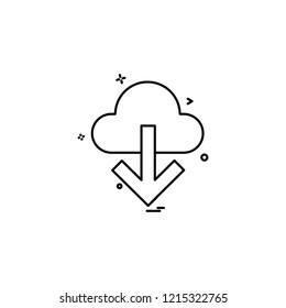 Cloud icon design vector