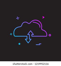 Cloud icon design vector