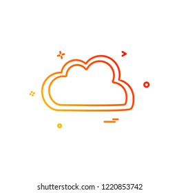 Cloud icon design vector