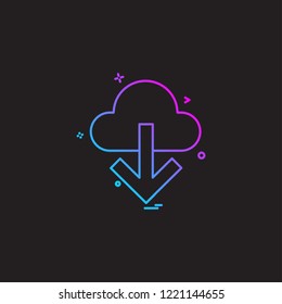 Cloud icon design vector