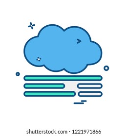 Cloud icon design vector