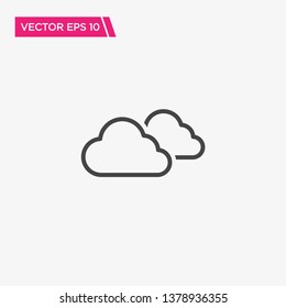 Cloud Icon Design, Vector EPS10
