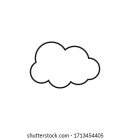Cloud-Icon-Design. Vektorillustration