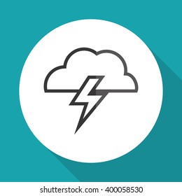 cloud icon design, vector illustration