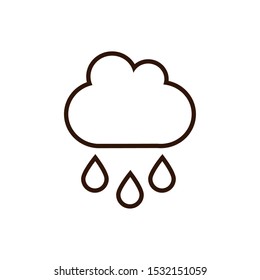 Cloud icon design, Weather sky nature climate cloudy season and meteorology theme Vector illustration