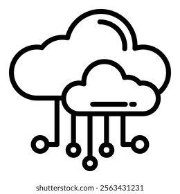 Cloud Icon Element For Design
