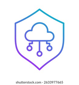 Elemento de icono de nube para diseño