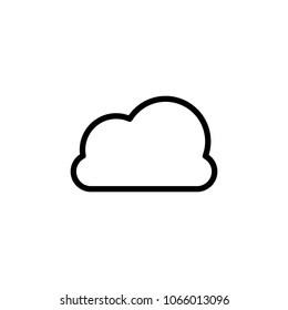 cloud icon. Element of simple icon for websites, web design, mobile app, info graphics. Thick line icon for website design and development, app development on white background