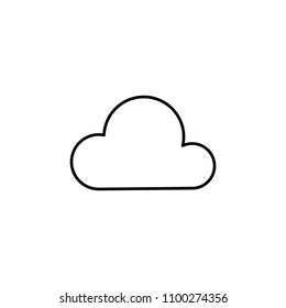 cloud icon. Element of web icon for mobile concept and web apps. Thin line cloud icon can be used for web and mobile. Premium icon on white background