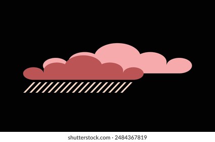 Cloud Icon in Eps vector format in lite colors.