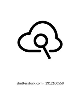 Cloud icon. Find sign