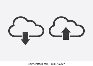 Cloud icon Flat.