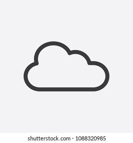 Cloud icon Flat.
