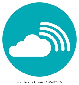 Cloud icon Flat.