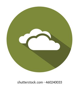 Cloud  icon. Flat design.