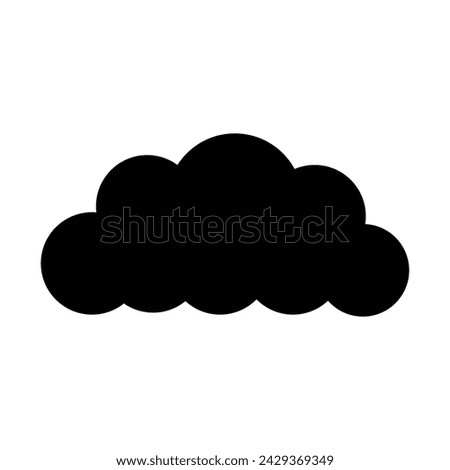 Cloud Icon Flat design cloudscapes. Flat shadows. Vector illustration. EPS 10