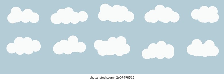 Cloud icon flat design sketch ilustration