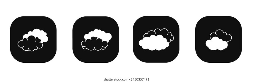 Cloud icon in flat. A cloud icon design. Stock vector.