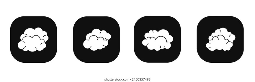 Cloud icon in flat. A cloud icon design. Stock vector.