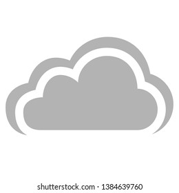 Cloud icon Flat. cloud sign, symbol, internet, web,information, hosting, computer, network,connection, server, upload, communication, service, database, black, storage, security