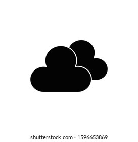 Cloud icon flat style illustration