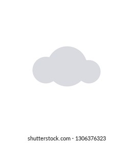 Cloud icon flat - Vector