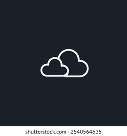 Cloud icon flat vector design