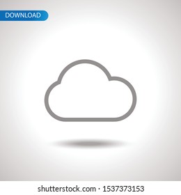 Cloud icon Flat

vector illustration 