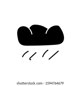 Cloud Icon generic , best logo packing vector illustration , business simple company design corporate outline solid background white