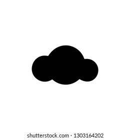 Cloud icon glyph - Vector black