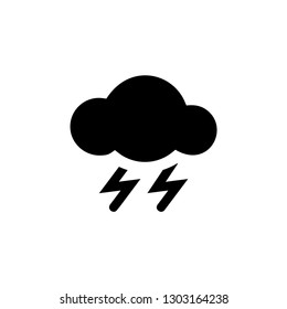 Cloud icon glyph - Vector black