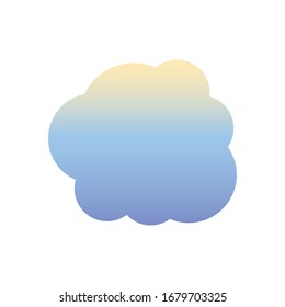 Icono de nube para proyectos de diseño gráfico