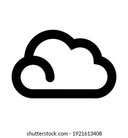 Cloud icon for graphic design projects