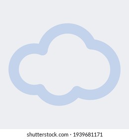 Cloud Icon for Graphic Design Projects