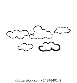 Icono de la nube, dibujo a mano boceto dibujo dibujo dibujo dibujo dibujo dibujo dibujo dibujo ilustración