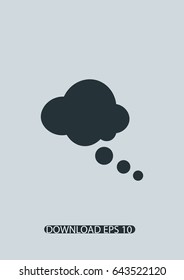 Cloud icon, idea icon, Vector