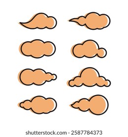 Cloud  icon illustration flat design