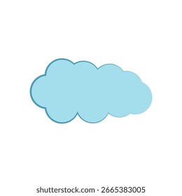 cloud icon illustration flat simple