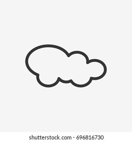 Cloud icon illustration isolated vector sign symbol
