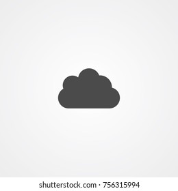 Cloud icon illustration isolated vector