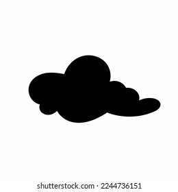 Illustrationsvorlage für das Cloud-Symbol. Stock-Vektorgrafik.