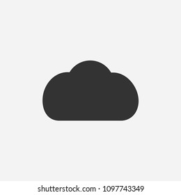 Cloud icon illustration, vector sign symbol