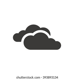 Cloud  icon,  isolated. Flat  design.