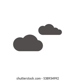 Cloud   icon, isolated. Flat  design. 