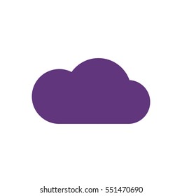 Cloud   icon, isolated. Flat  design. 